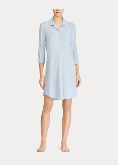 Camisa De Dormir Ralph Lauren Mujer Azules - Stretch - RIFTO9754